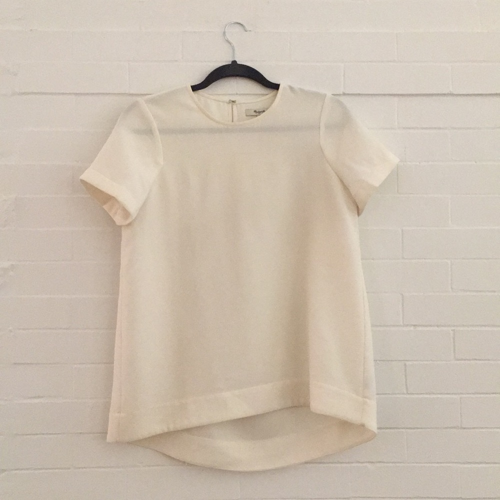 Madewell pleated short sleeve tee